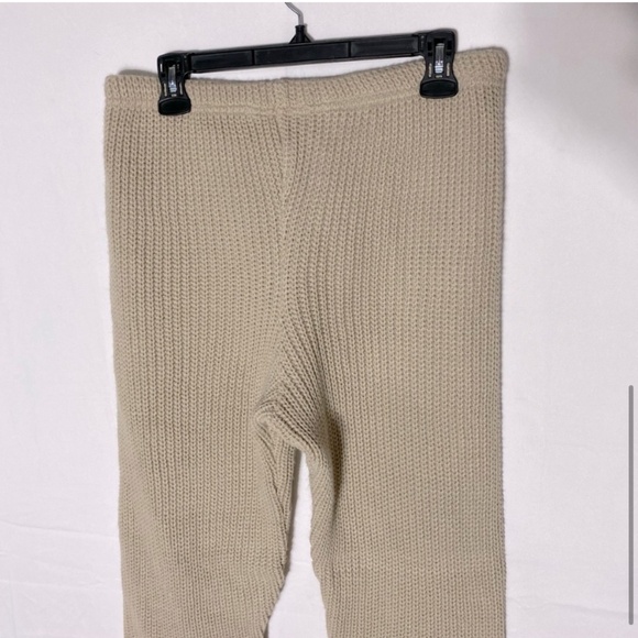 Women’s Tan Knit Joggers Sweatpants Activewear Loungewear Pants M - Picture 6 of 13